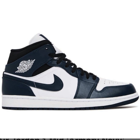 Nike Air Jordan 1 Mid 'Armory Navy'  Men’s 14 NEW - Picture 6 of 9